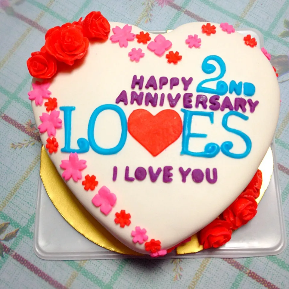 Heartshaped Anniv. Cake|jack tadeoさん