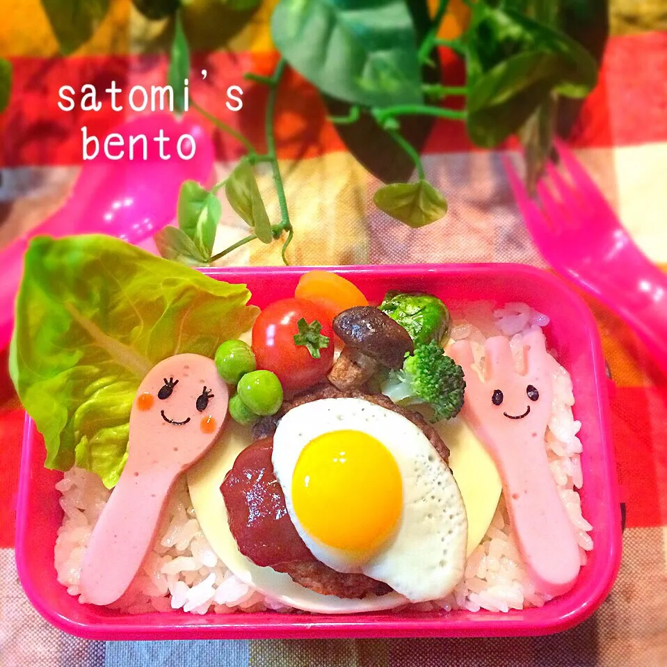 ミニハンバーグ子ども弁当|さとみ (satomi_foodart)さん