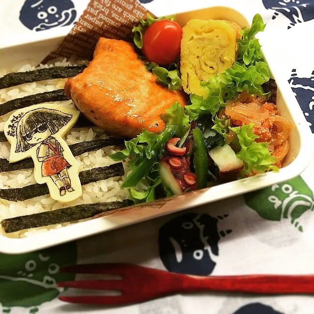 TERIYAKI salmon lunch box.  照焼きサーモン弁当|Yuka Nakataさん