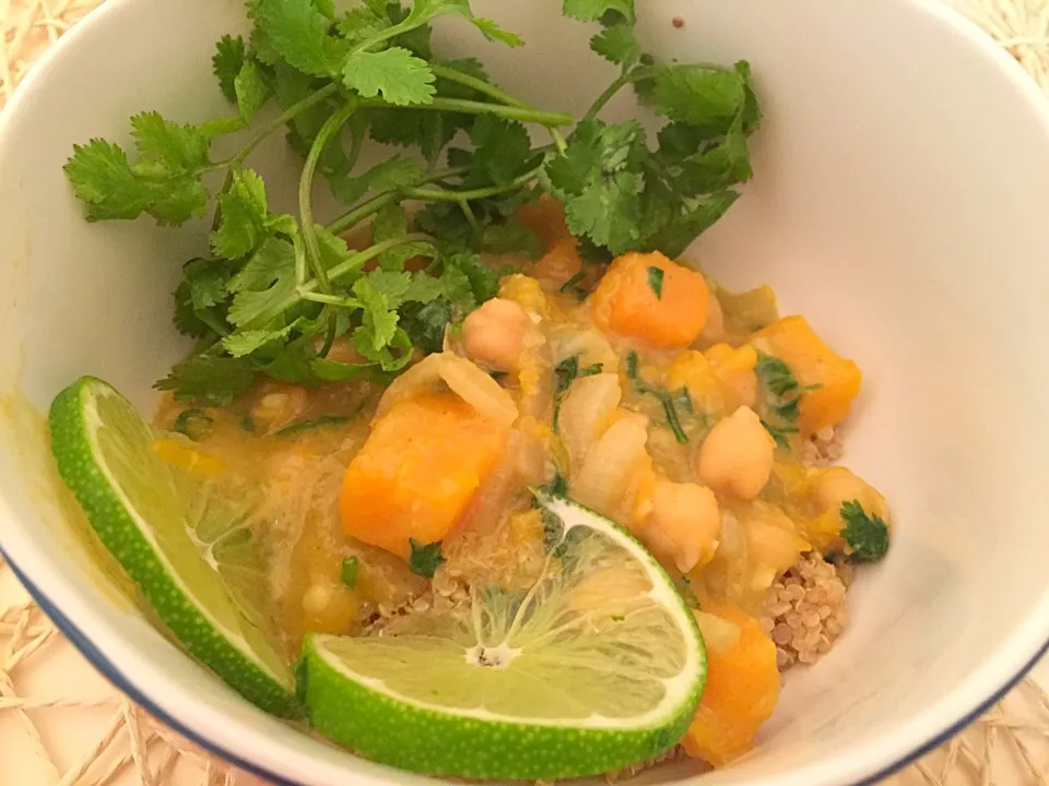 Butternut squash and chickpea green curry|landai nguyenさん