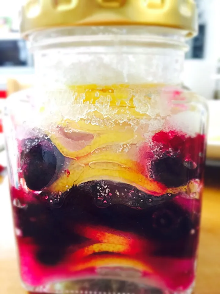 Snapdishの料理写真:blueberry lemon tea|Jinjoo Pearl Leeさん