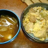 かさまし親子丼（と味噌汁）|スケィスさん