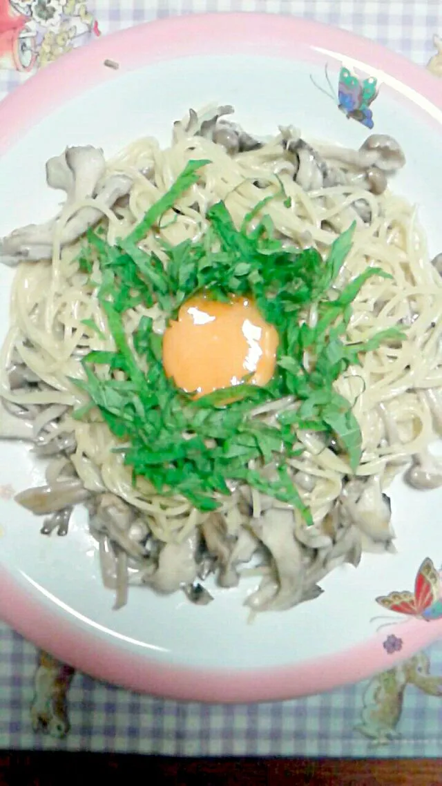 きのこがたっぷりのパスタ|畑山寧々さん