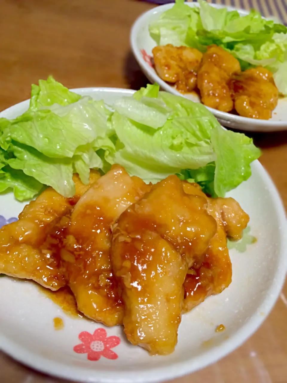 ♡鶏胸肉の照り焼きーニンニク風味ー♡|miyuさん