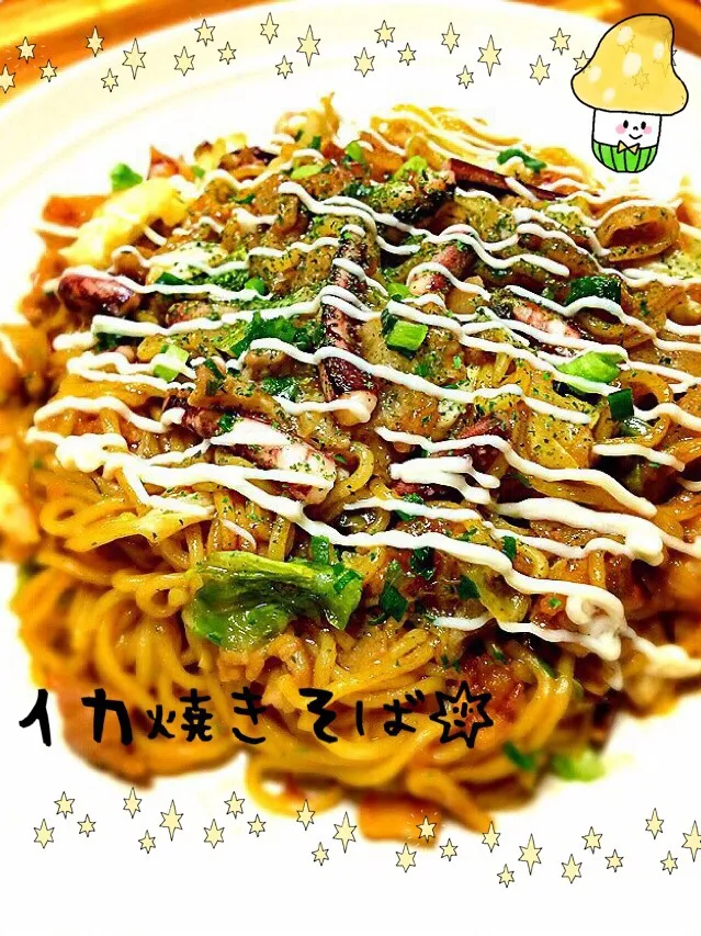 Snapdishの料理写真:イカ焼きそば|MAPITEEさん