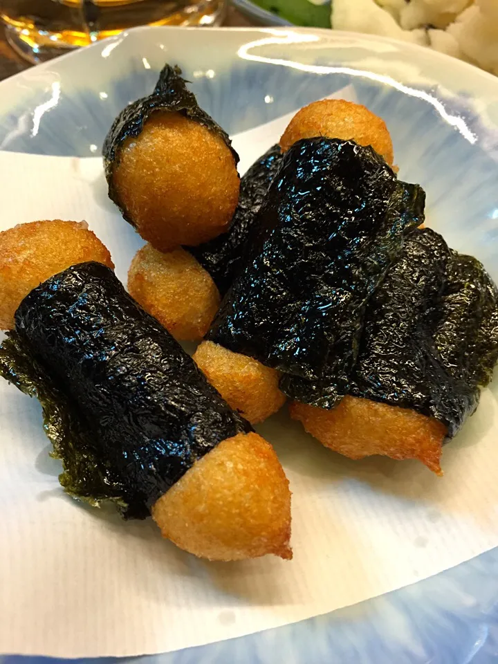 山芋磯辺揚げ|うえのぶさん