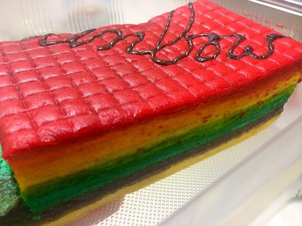 Rainbow kueh lapis|Trish Wongさん