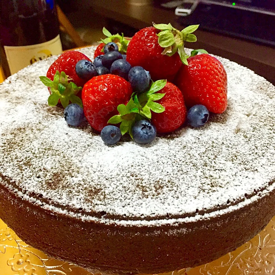 VEGAN soy yogurt&chocolate cake|khulanさん