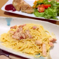 Snapdishの料理写真:成功☆カルボナーラ|chisatoさん