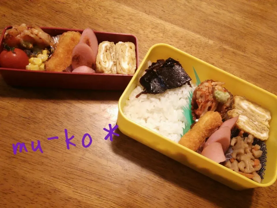 母と自分のお弁当＾＾|むーこさん