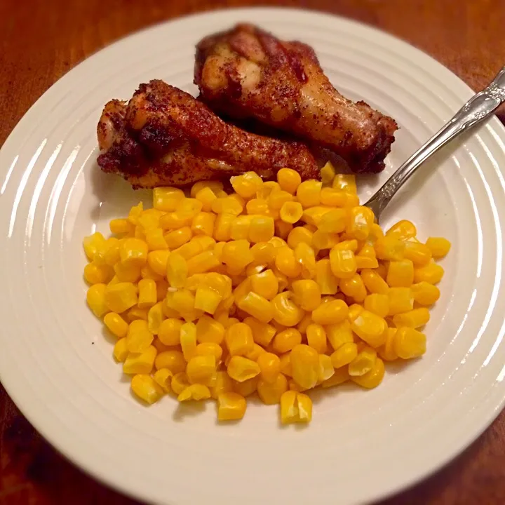 Snapdishの料理写真:Chicken and corn🍗|Sweet and Prettyさん