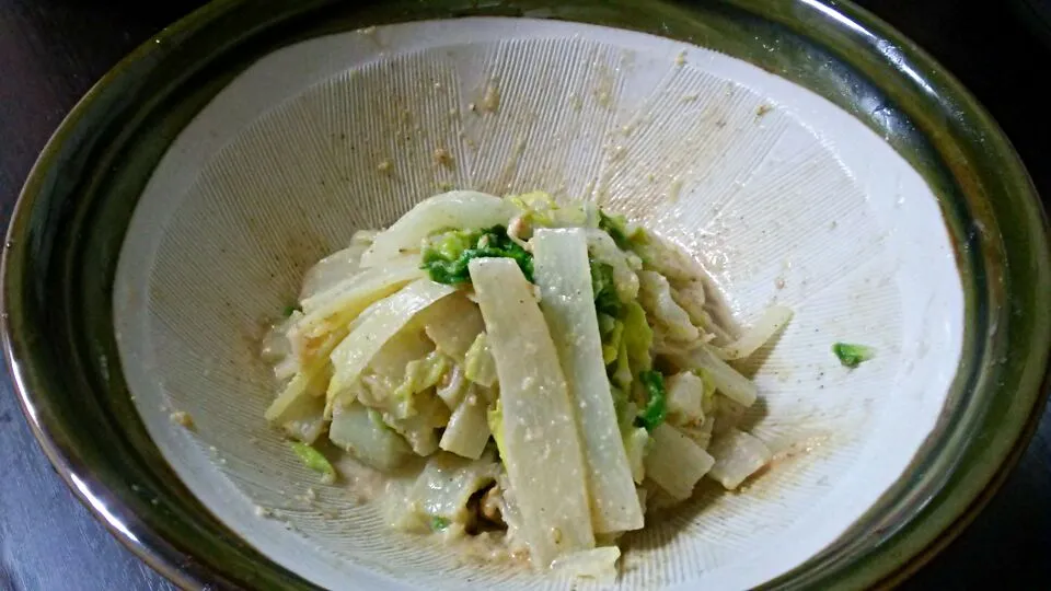 ウドと白菜の酢味噌和え♪|ゆっこさん