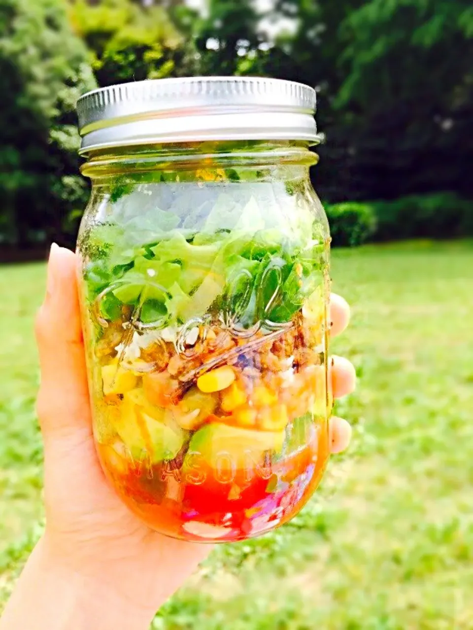 Taco Salad in Mason Jar|Alisaさん