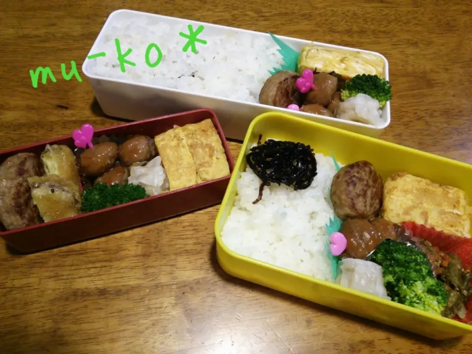 家族と自分のお弁当＾＾|むーこさん