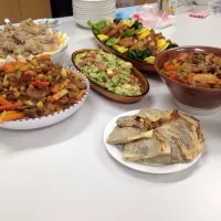 Snapdishの料理写真:Couscous, bourek, tajine zitoune, crepes|Algerian moohさん