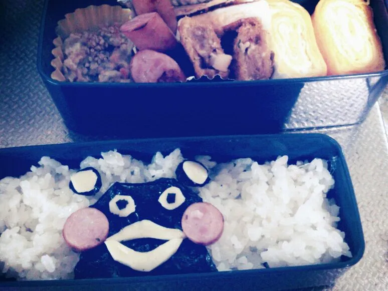 Snapdishの料理写真:くまもん弁当|にゃんちゅうさん