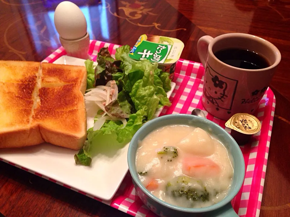 Snapdishの料理写真:今日の朝御飯(๑´ڡ`๑)|ちゃたままさん