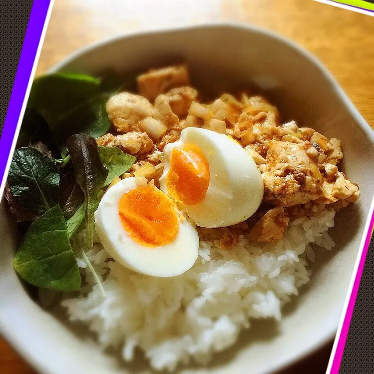 四川辛口、麻婆豆腐丼|まんぞーさん