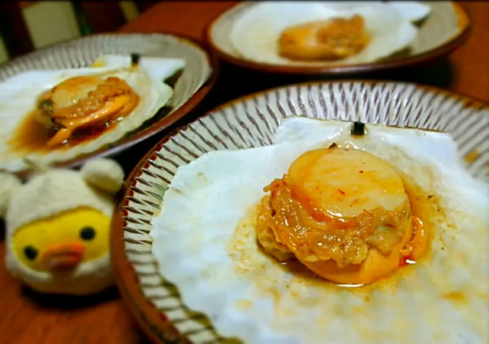 ホタテのバター醤油焼き|花子さん