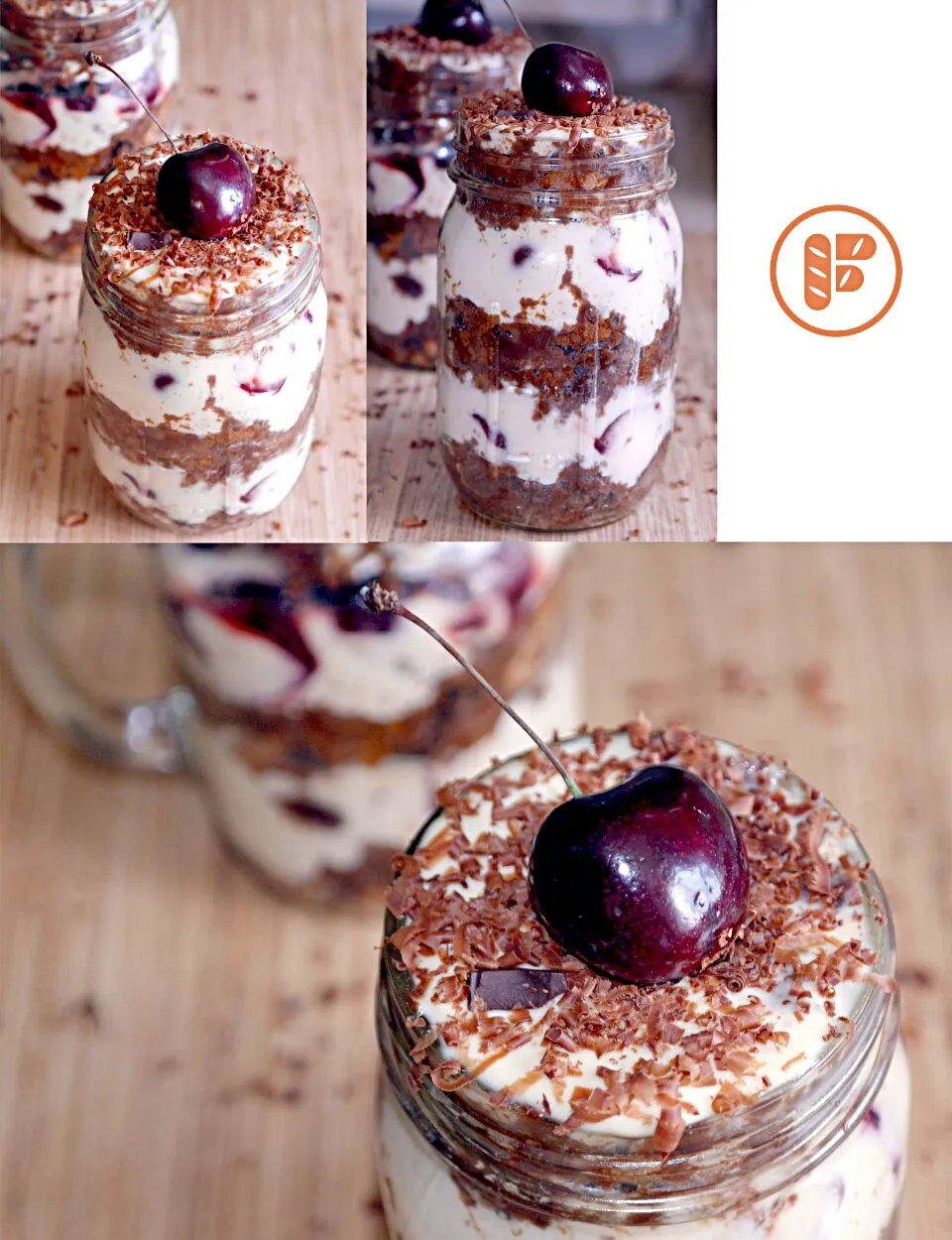 Snapdishの料理写真:Black-Forrest Cake in Mason Jars
 #Valentine's Day|Daniel Limさん