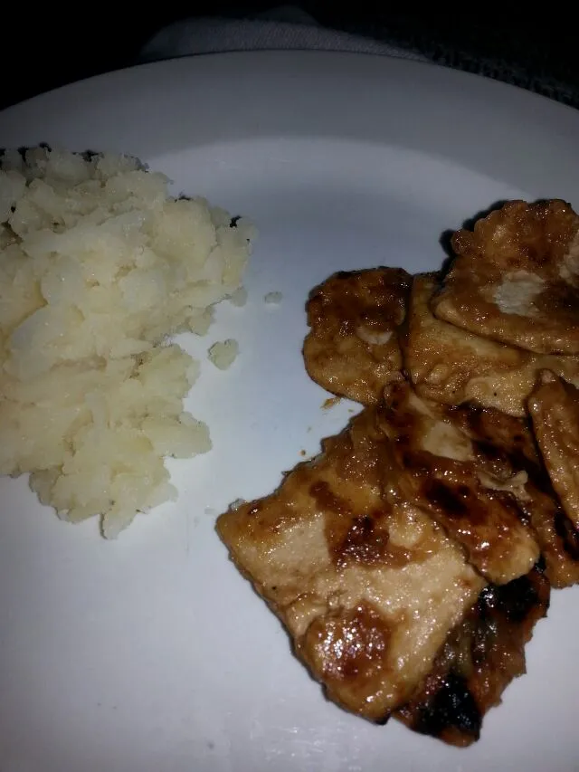 mandarian chix with mashed potatoes.|Polly Gelfusoさん