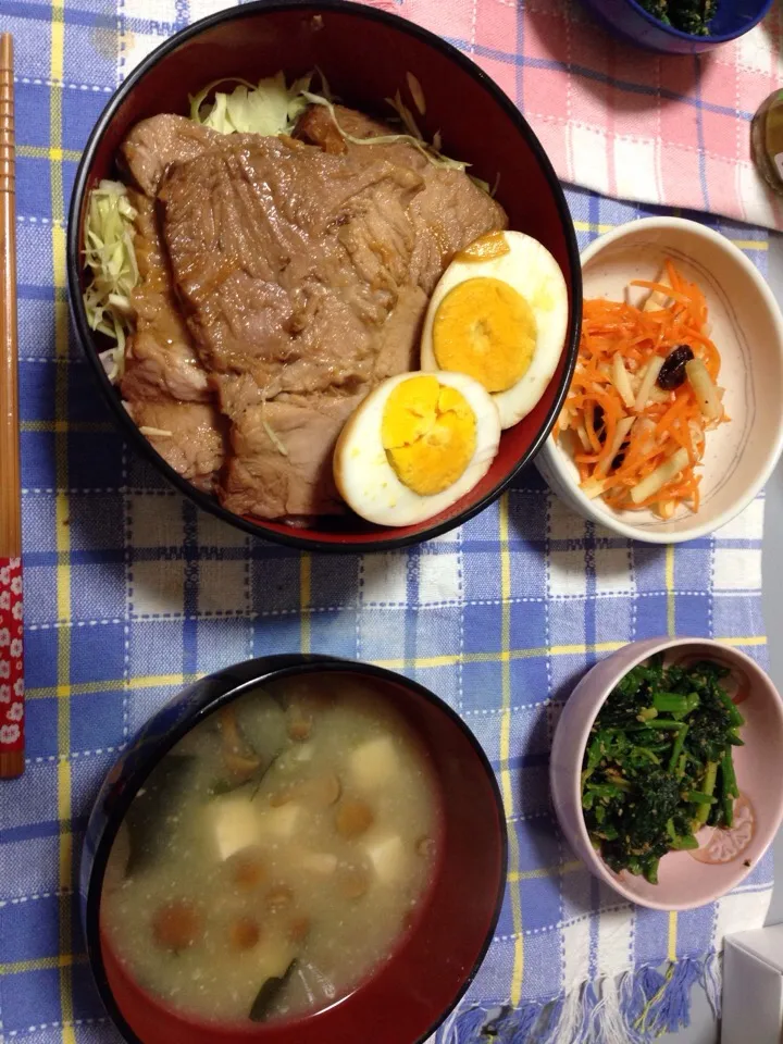 煮豚丼🎶|ももさん