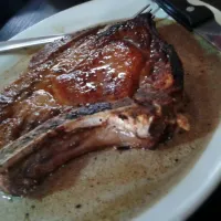 Snapdishの料理写真:Swabian Hall pork chop,  marsala, and heavy cream.|Kevin Scheuringさん