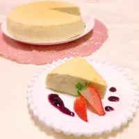 白いふわふわスフレチーズケーキ|serinさん