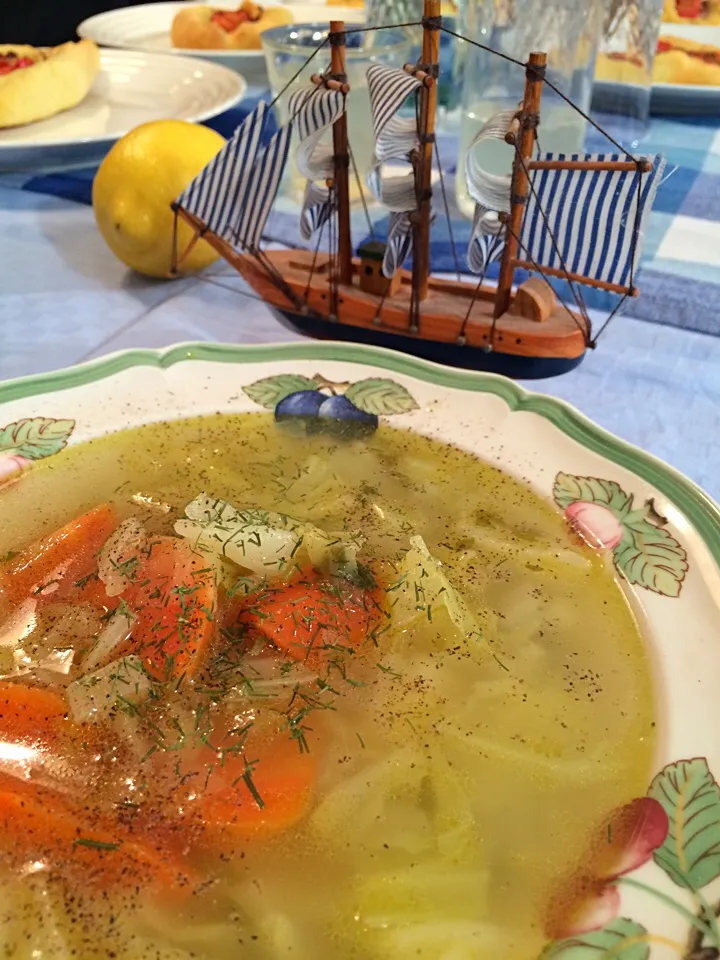 Snapdishの料理写真:Hortosoupa: Greek winter vegetable soup;)|aястасияさん