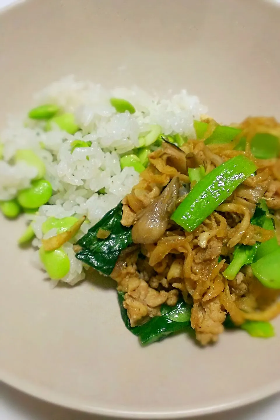 【妊婦さん向け】枝豆ご飯と切干大根のドライカレー|こねえちゃんさん