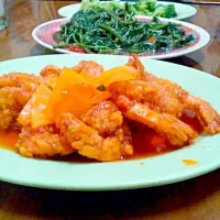 asam manis prawn, cah kangkung, cah brokoli|Hardian Trianggaさん