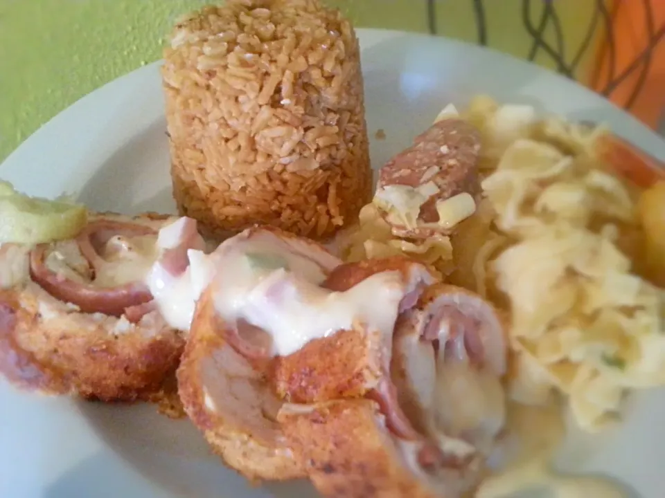 chicken cordon blue, patsa and Spanish rice|Alicia Kimaliさん