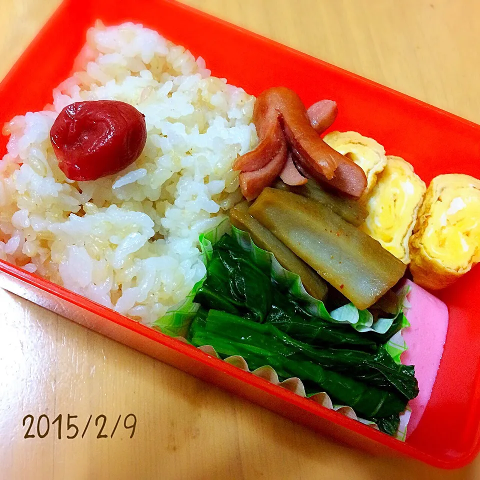 Snapdishの料理写真:お弁当 2015/02/09|たまこっこさん