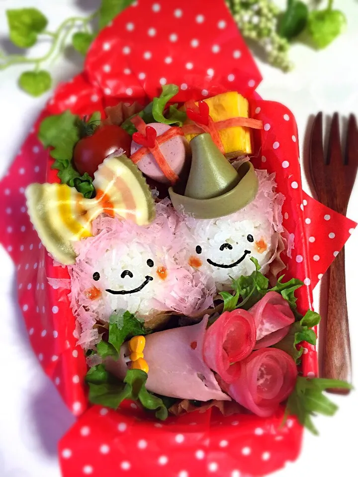 ゆっぴーのお弁当『バレンタインデート( ♥˘ ³˘(˘︶˘♥).｡.:*』|kumiさん