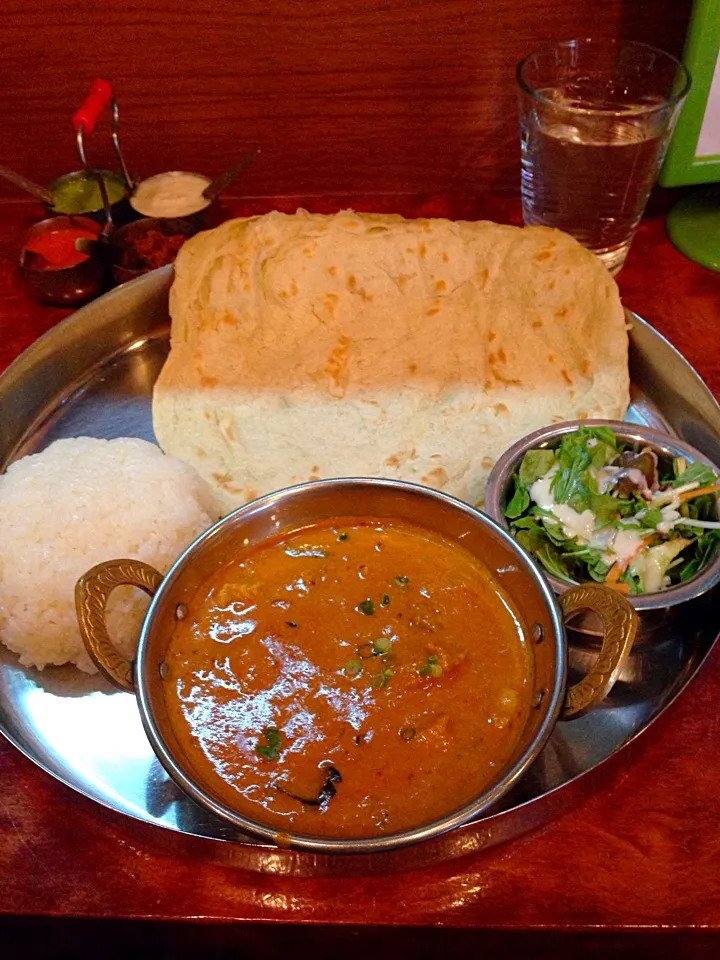 アーンドラ風チキンカレー@マドラスミールス|カリー仙人さん