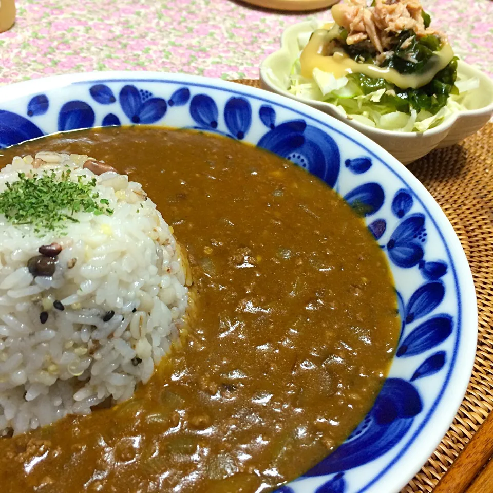 牛ひき肉のカレー♫|いくさん