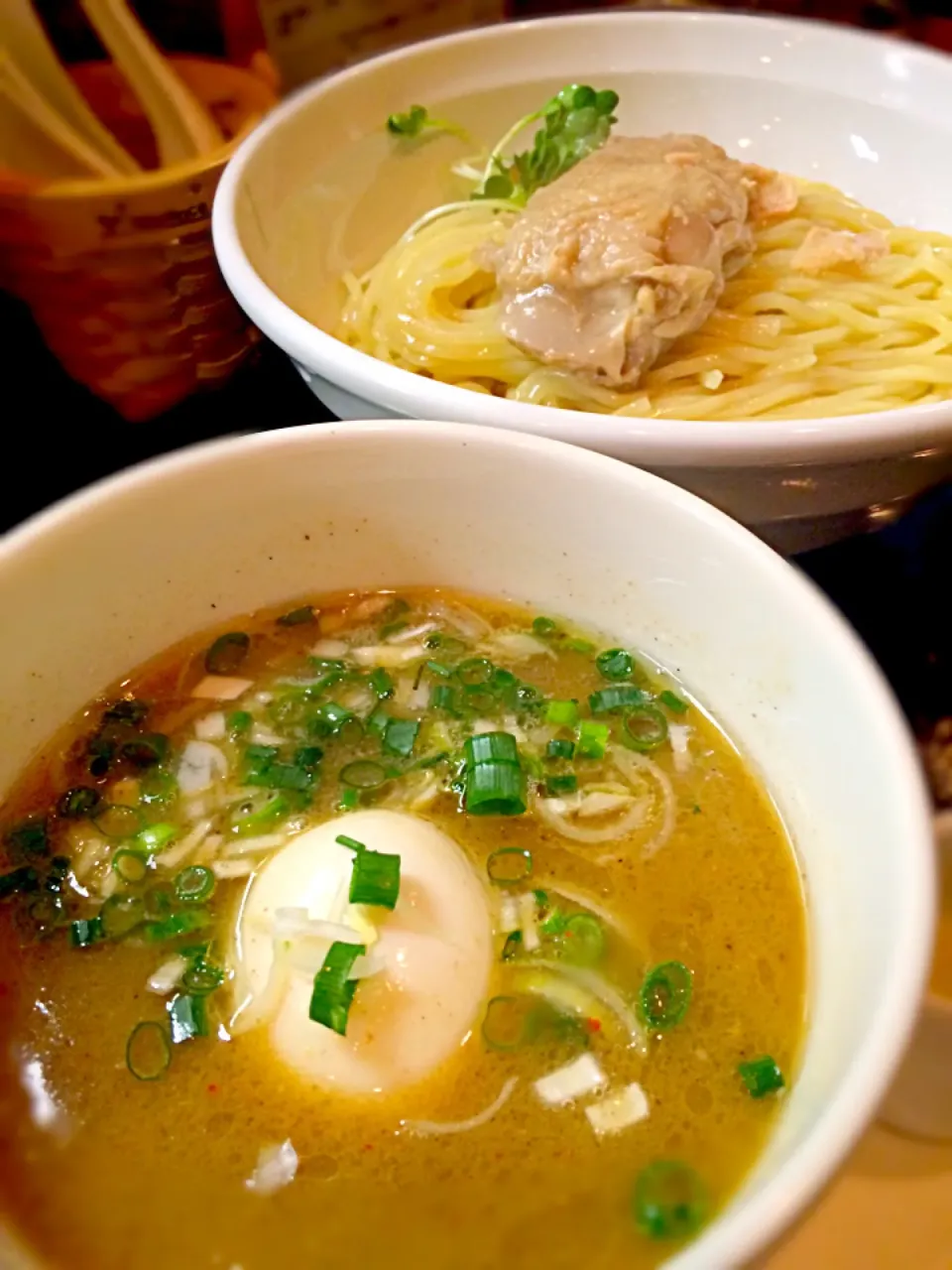 鶏エスプレッソ つけ麺＋昆布味玉|morimi32さん