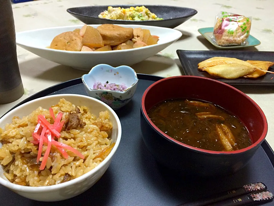 今夜は和食😊白菜とコーンとツナの和風マヨネーズサラダが美味しい💓|makoさん