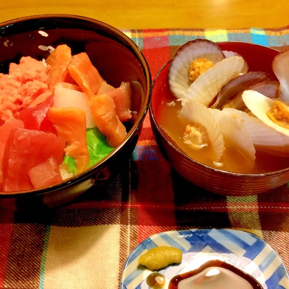 海鮮丼で夕食🍚🍚🍚|かずみさん