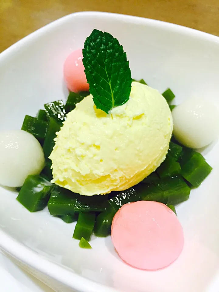 Matcha Jelly Ice cream|Queenさん