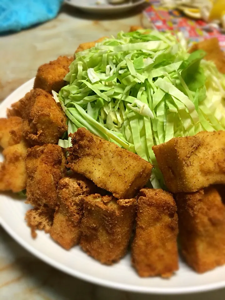 Mariさんの料理 お肉みたい💗材料②凍り豆腐のから揚げ|なおさん