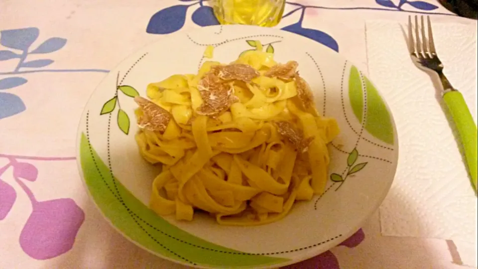 #Tagliatelle #tartufobianco #pasta|Cla1990さん