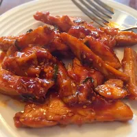 General Tso's Chicken, healthy and low calorie💜|Sweet and Prettyさん