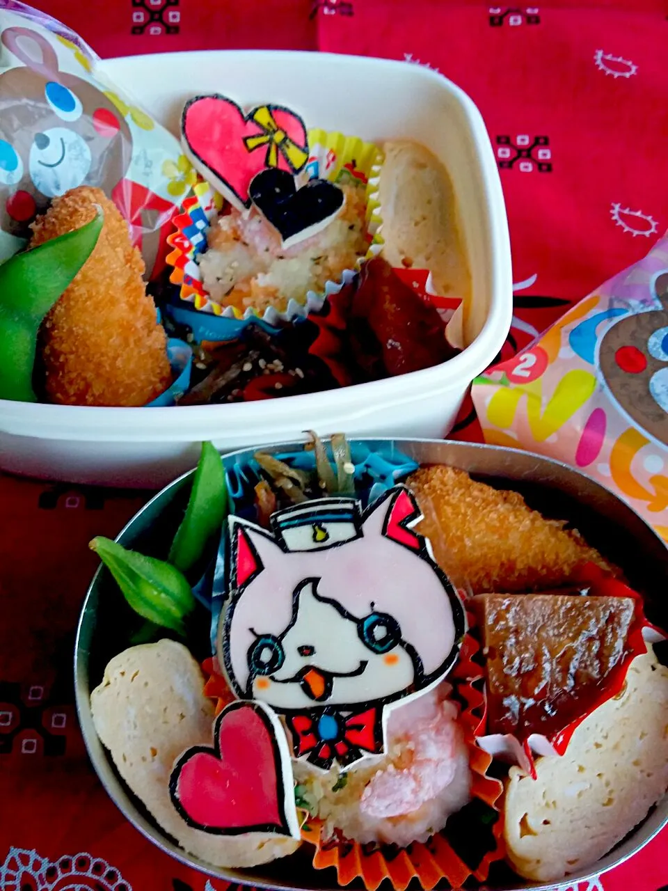 バレンタイン❤セーラーニャン😻弁当☆|どんよりーなさん