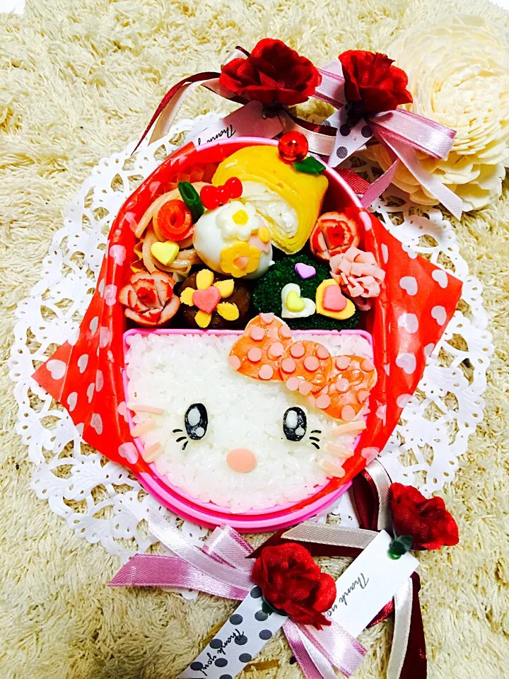 簡単キティーのお弁当💖|CHIIAKIさん