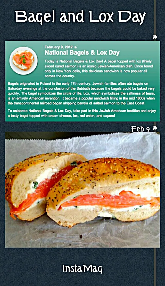 😊National Bagel and Lox Day 😊 #Seafood #Sandwich #Breakfast/Brunch #Lunch #Snack/Teatime 😋 💯 😋|Alisha GodsglamGirl Matthewsさん