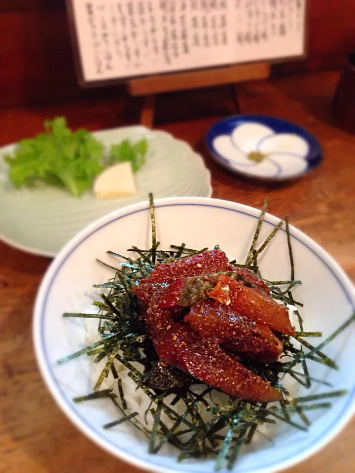 鯖茶漬け。このお店はお茶かけないそうです。|ツナコさん