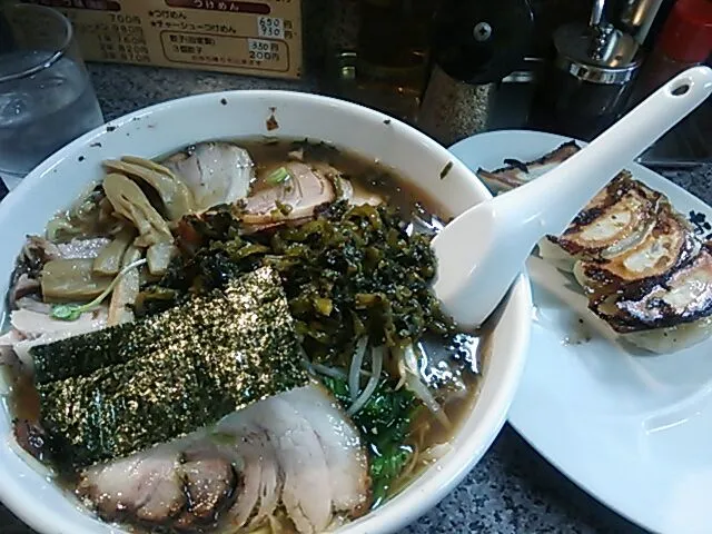 高菜チャーシュー麺&餃子|Hiroko  Matsumotoさん