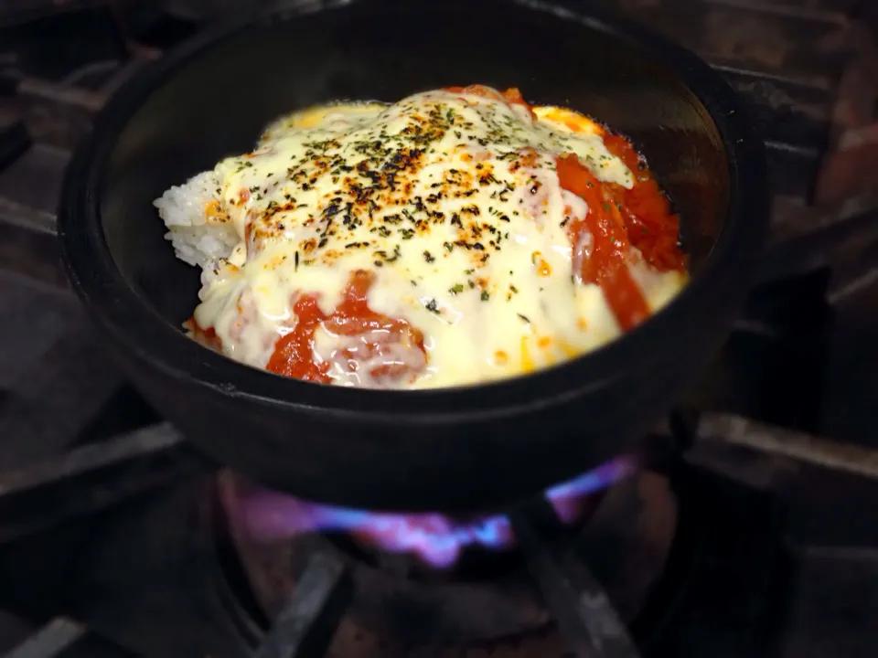 イタリアン石焼ビビンバチーズたっぷりトマトソース|ChuLaさん