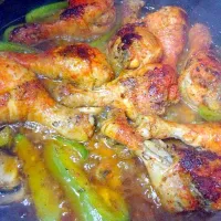 Pan fried chicken with peppers and mushrooms|Shakoya Singletonさん